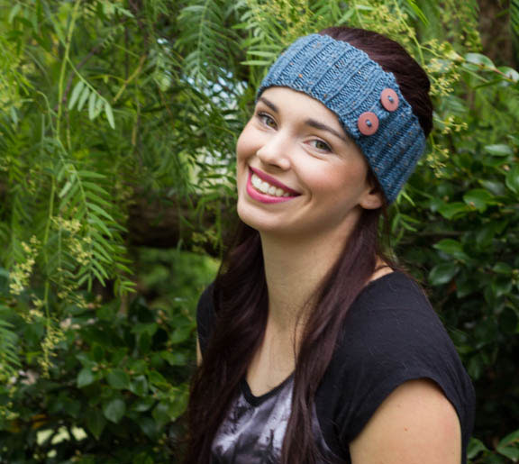 Earwarmer in pure merino wool knitting kit